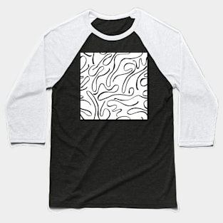 Gradient pattern Baseball T-Shirt